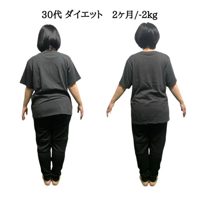 30代ダイエット 2ヶ月-2kg