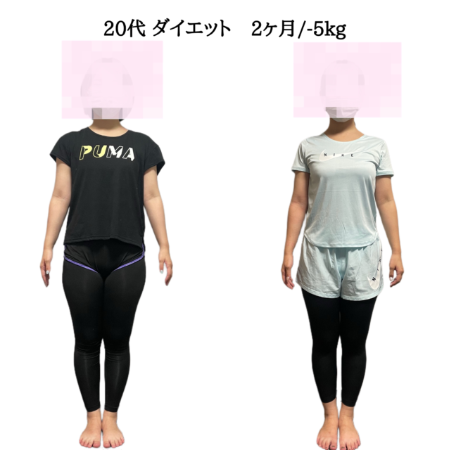 20代 ダイエット 2ヶ月-5kg